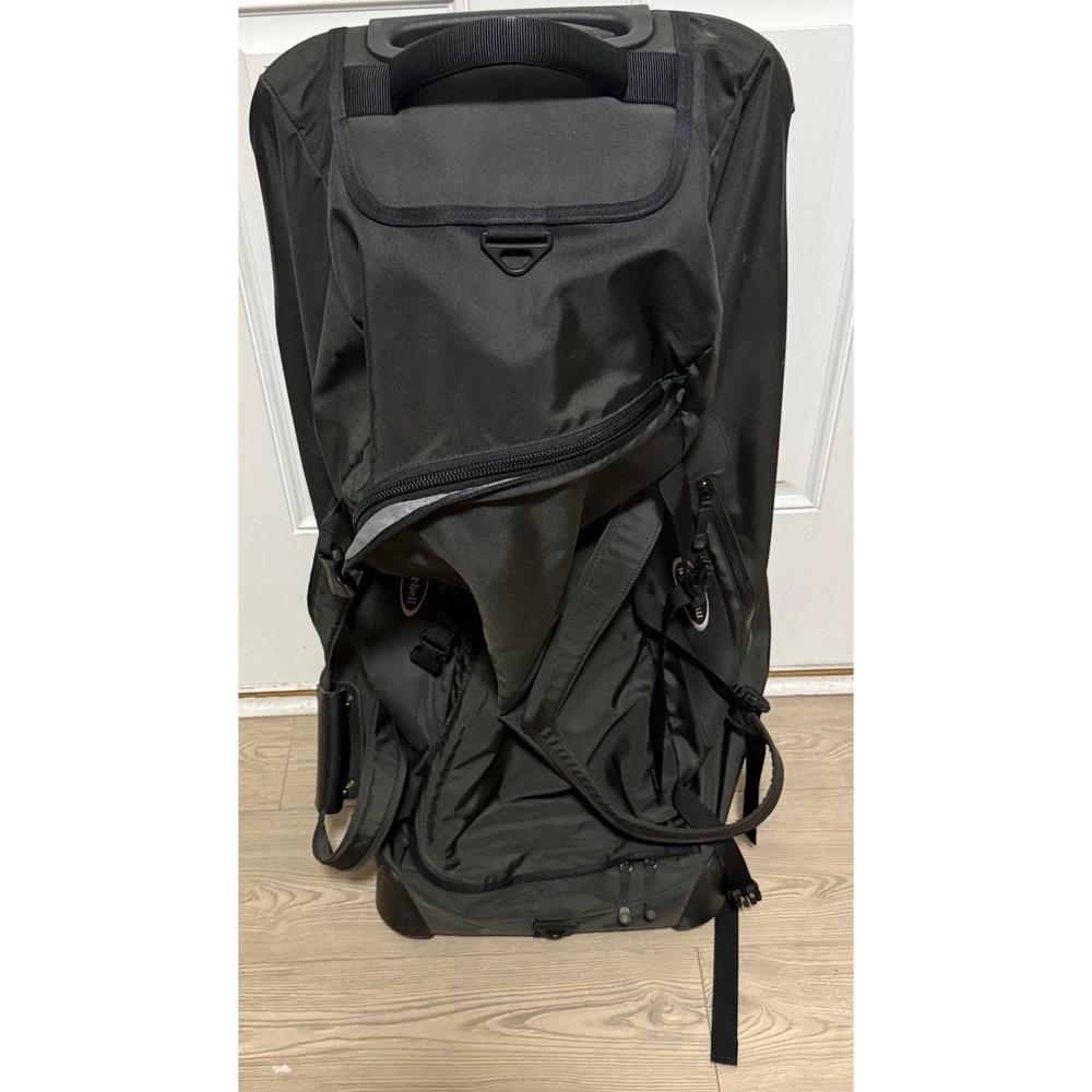 Mont-Bell Duffle Bag With Wheels Model 100 For Travel Luggage Large Black